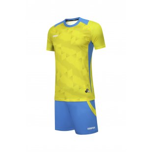 Футбольная форма Europaw 032 Swift желто-голубая детская 130-140 см