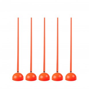 Стійки для дриблінгу Europaw 1 m набір 5 шт помаранчеві