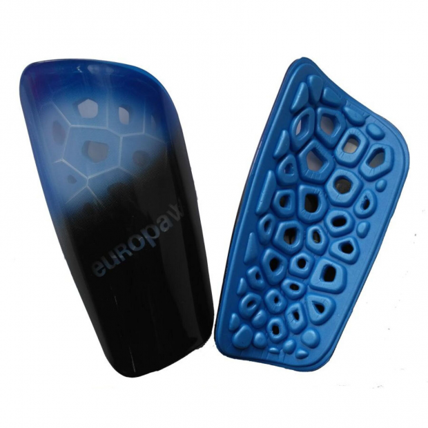 Щитки футбольные Europaw AeroShield голубые