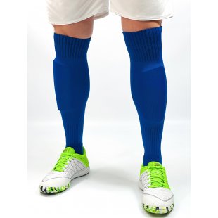 Гетры футбольные Europaw CTM-011 с трикотажным носком синие