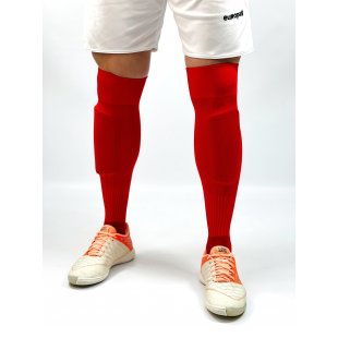 Гетры футбольные Europaw 001 с трикотажным носком красные