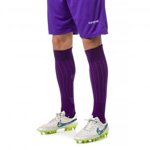Гетры футбольные Europaw 001 с трикотажным носком фиолетовые