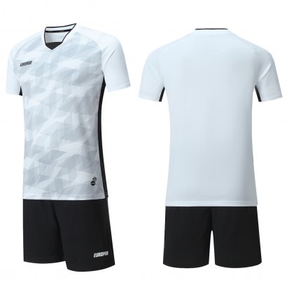Футбольна форма Europaw 027 дитяча біло-чорна