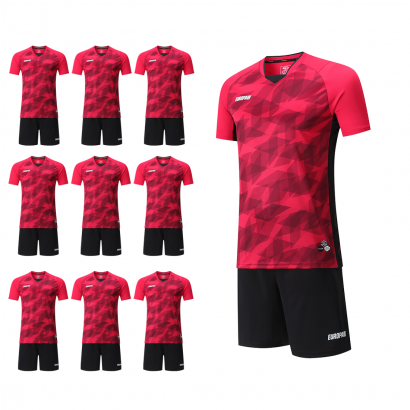 Футбольний набір на команду Europaw 027 червоний10 шт