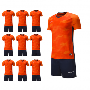Футбольный набор на команду Europaw 027 оранжевый 10 шт