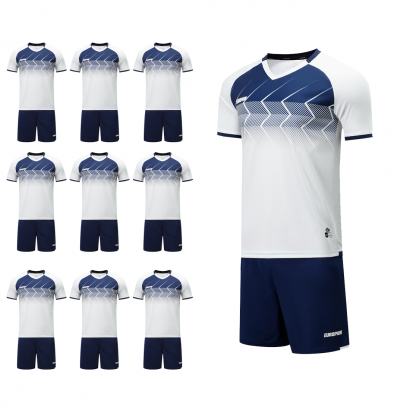 Футбольний набір на команду Europaw 029 білий 10 шт