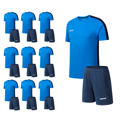 Футбольний набір на команду Europaw 030 ACADEMY синій 10 шт