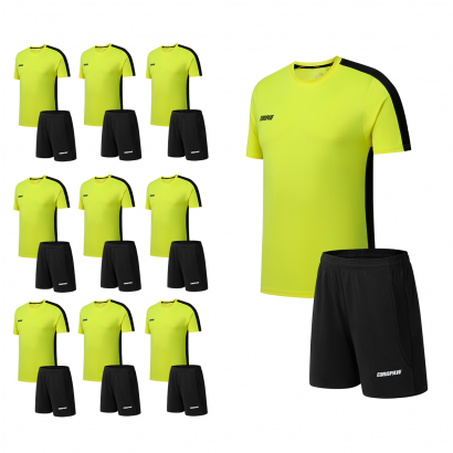 Футбольний набір на команду Europaw 030 ACADEMY жовтий 10 шт