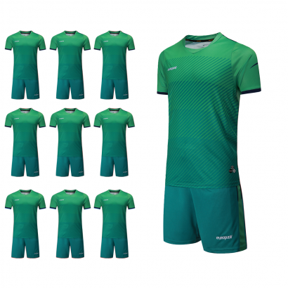 Футбольний набір на команду Europaw 017 бірюзовий 10 шт