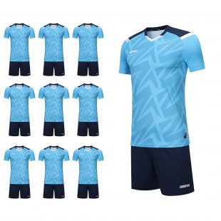 Футбольний набір на команду Europaw 031 Pulse блакитний 10 шт