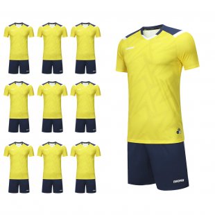 Футбольний набір на команду Europaw 031 Pulse жовтий 10 шт