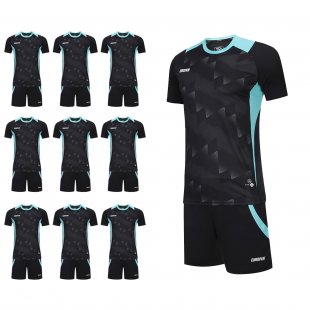 Футбольний набір на команду Europaw 032 SWIFT чорний 10 шт