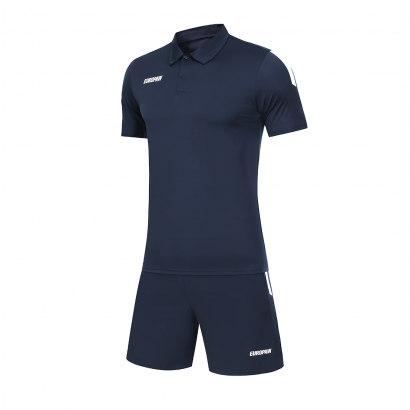 Комплект літній футболка поло та шорти Europaw S-line темно-синій