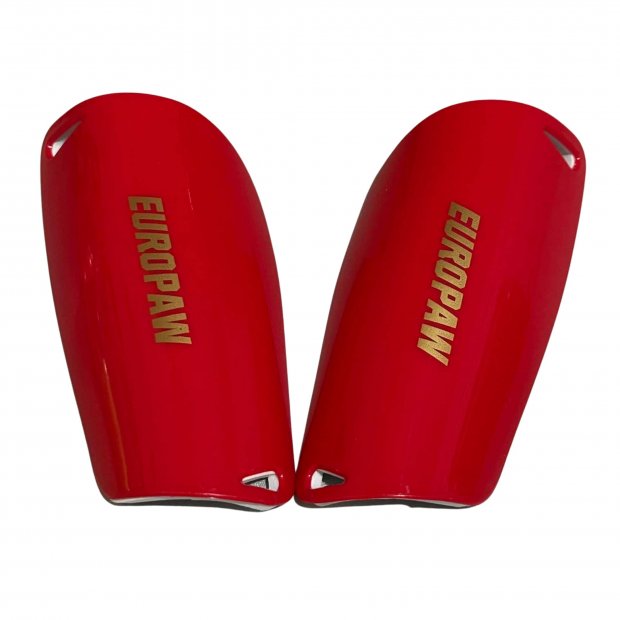 Щитки футбольные детские Europaw Pro Shield 15 см красные