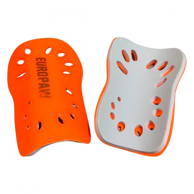 Щитки футбольные детские Europaw Kid S 13,5 см оранжевые