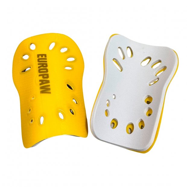 Щитки футбольные детские Europaw Kid S 13,5 см жёлтые