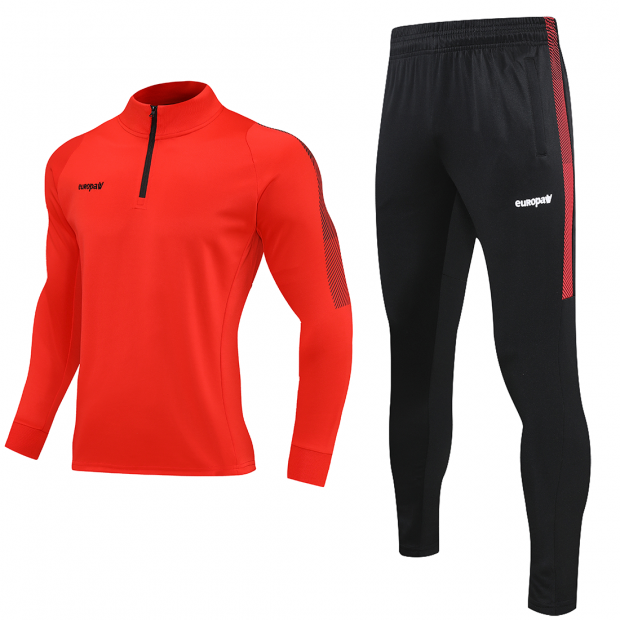 Спортивний тренувальний костюм EUROPAW Limber Up 2101 Short zipper червоний
