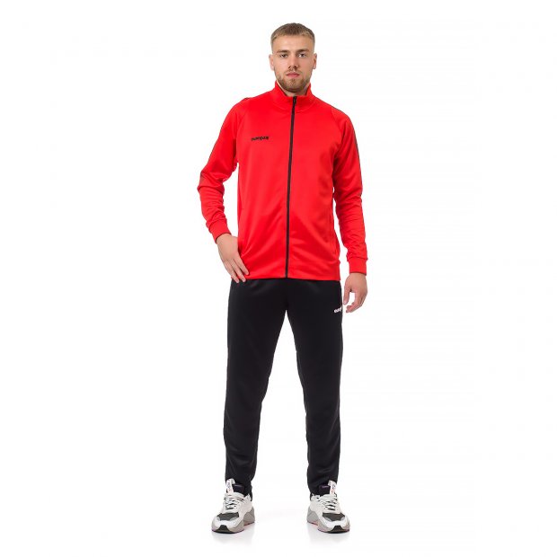 Парадный спортивный костюм EUROPAW Limber Up 2101 Long zipper красный