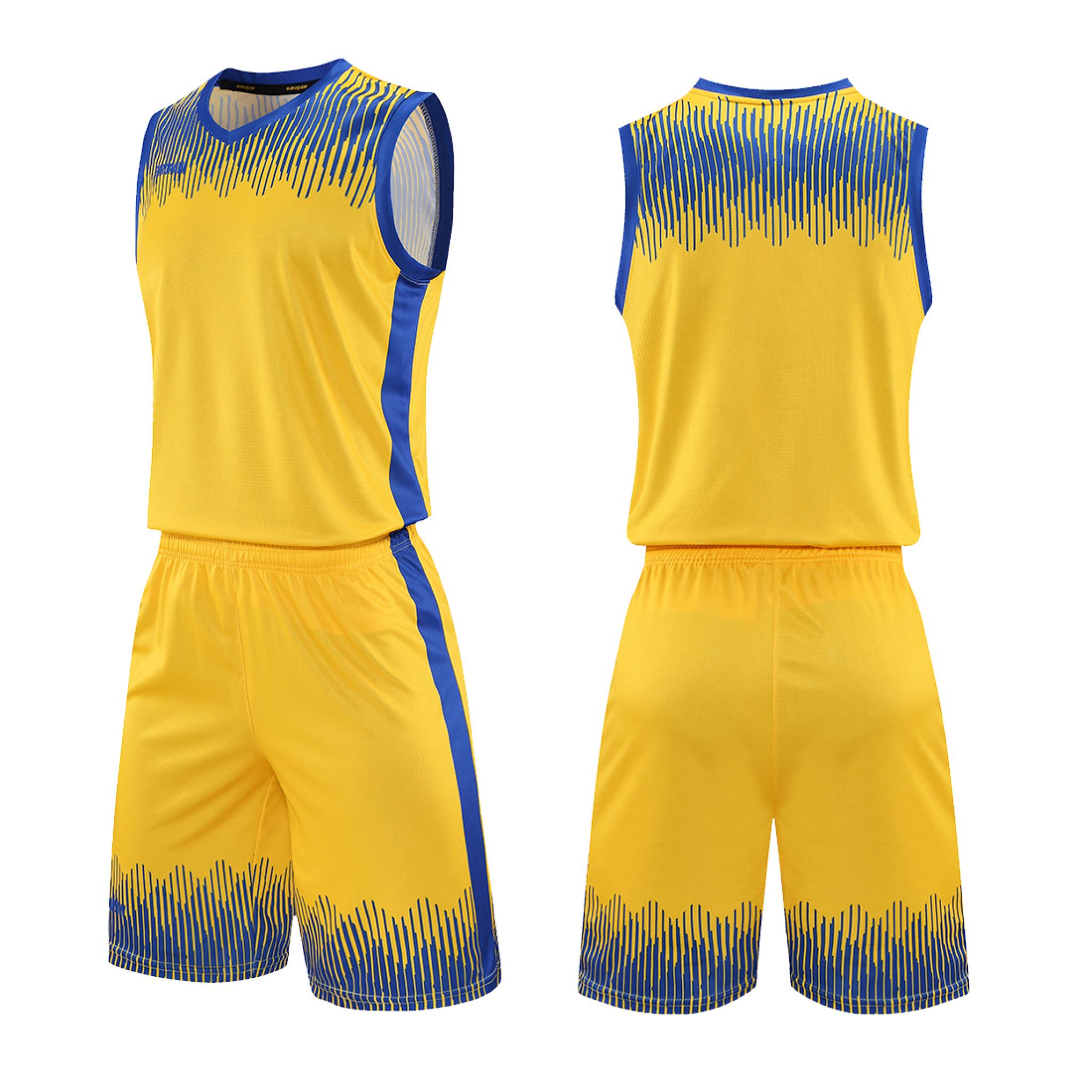 Баскетбольная форма Europaw Invincible 22 желтый-синий