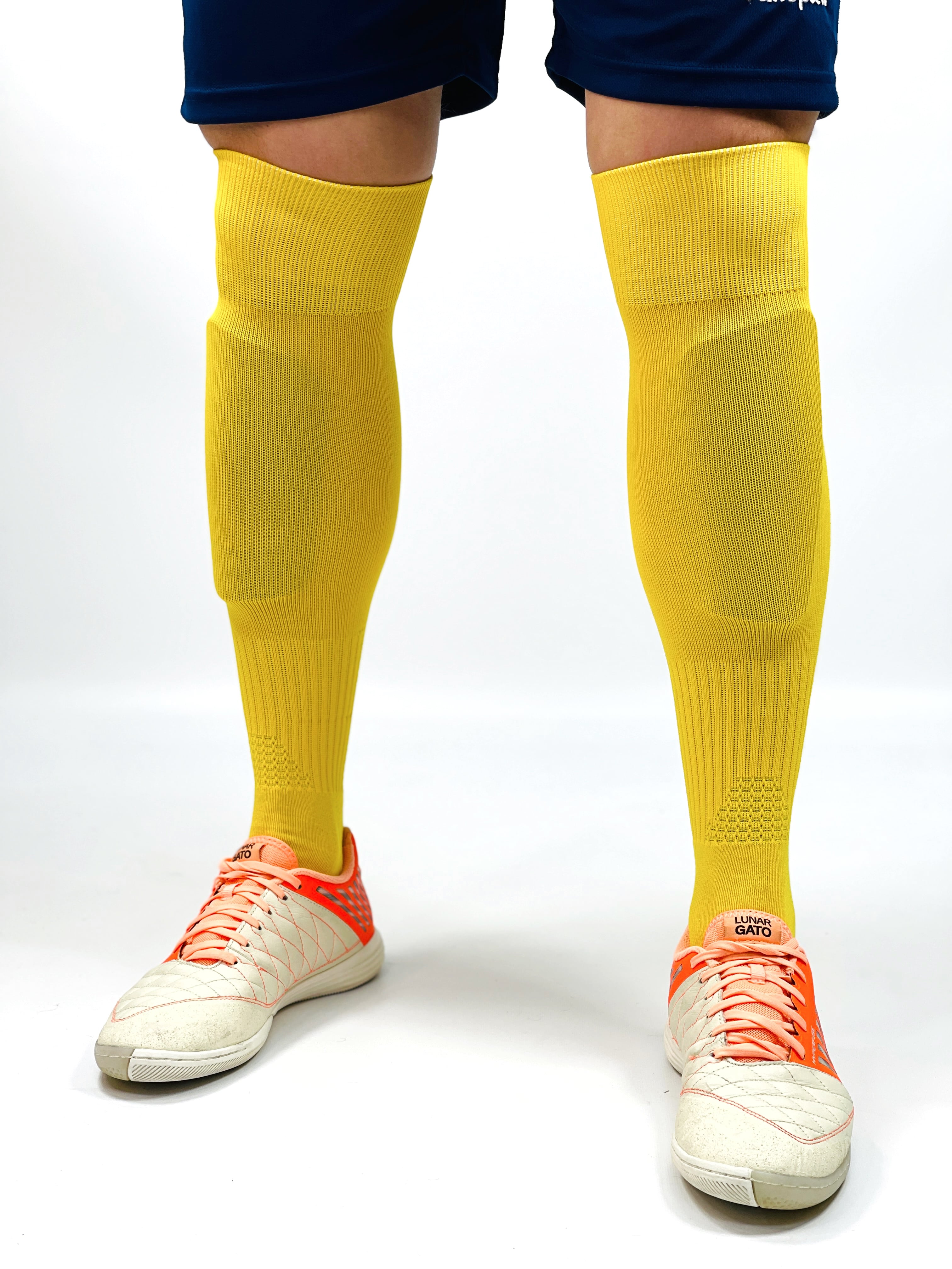 Гетры футбольные Europaw 001 с трикотажным носком 