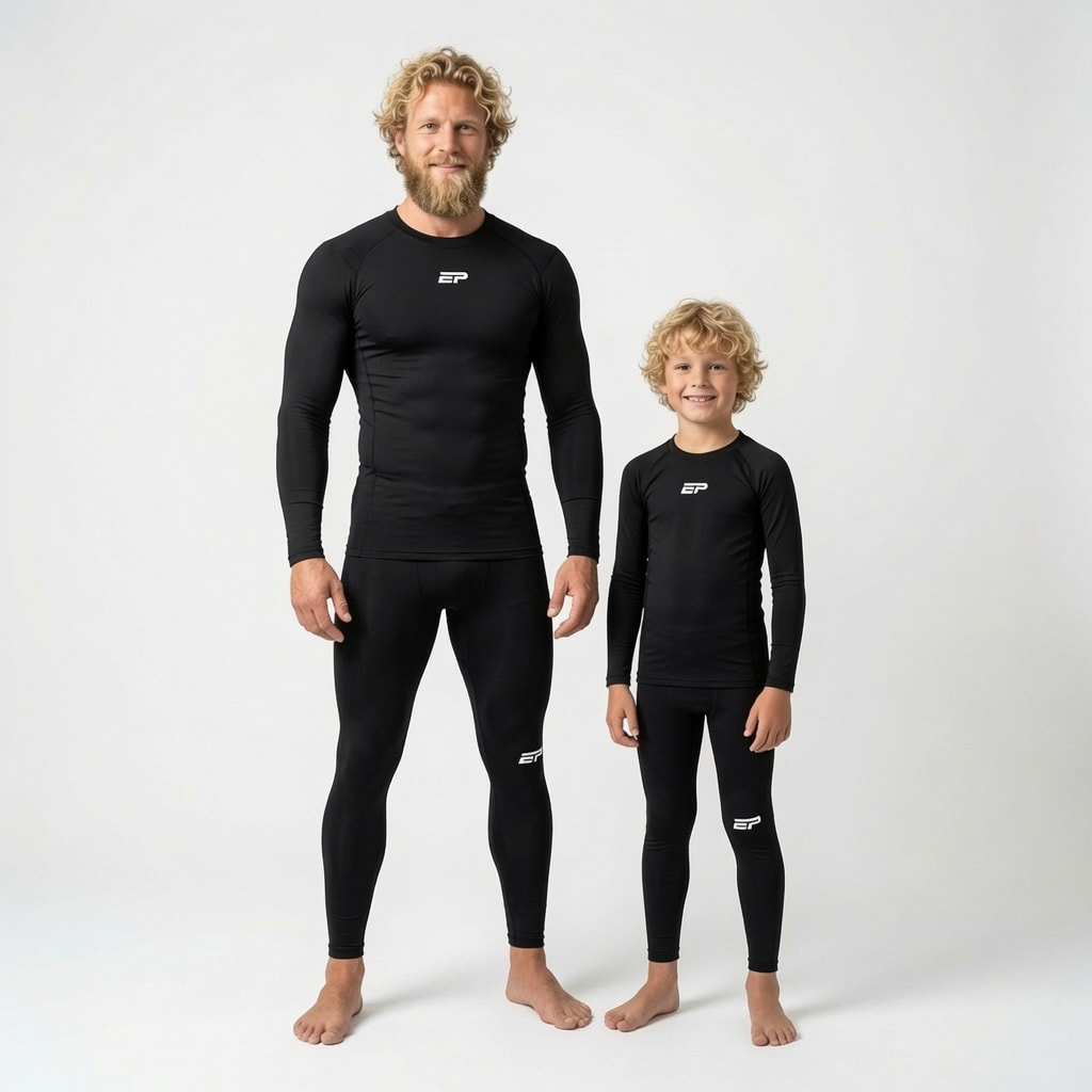 Комплект термобілизни EUROPAW Pro Compression чорний Комплект термобілизни EUROPAW Pro Compression чорний