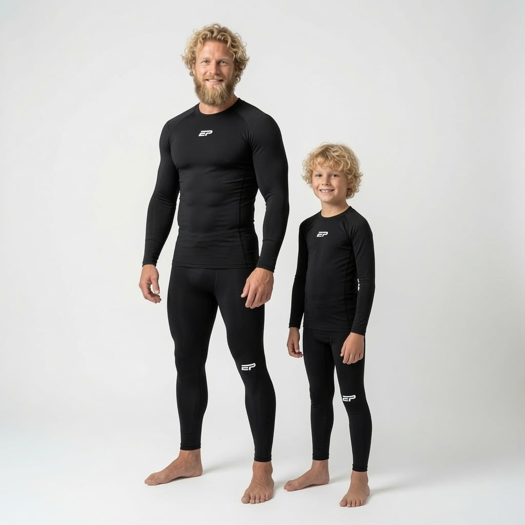 Комплект термобілизни EUROPAW Pro Compression чорний Комплект термобілизни EUROPAW Pro Compression чорний