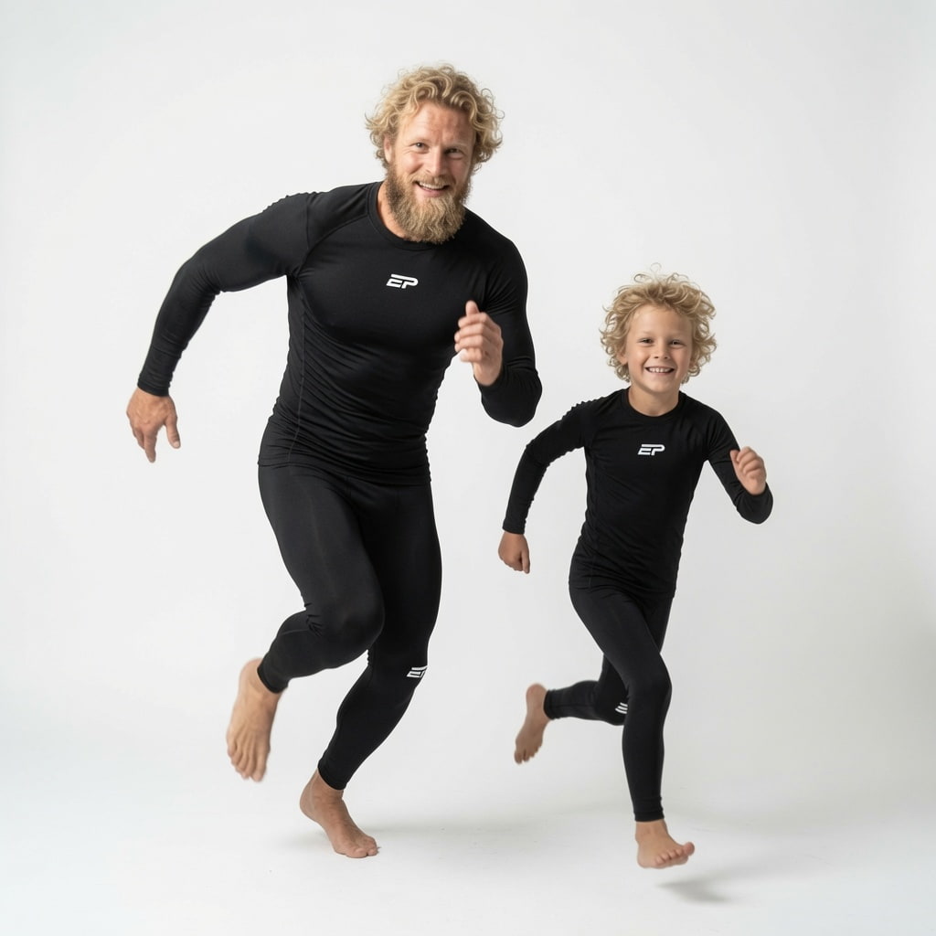 Комплект термобілизни EUROPAW Pro Compression чорний Комплект термобілизни EUROPAW Pro Compression чорний