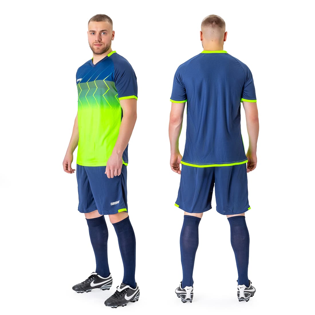 Футбольна форма Europaw 029 SLAVA салатово-темно-синя Футбольна форма Europaw 029 SLAVA салатово-темно-синя