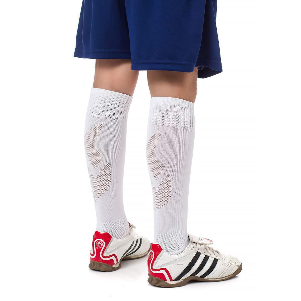 Дитячі футбольні гетри Europaw ET-011 білі (розмір 30–35) Дитячі футбольні гетри Europaw ET-011 білі (розмір 30–35)